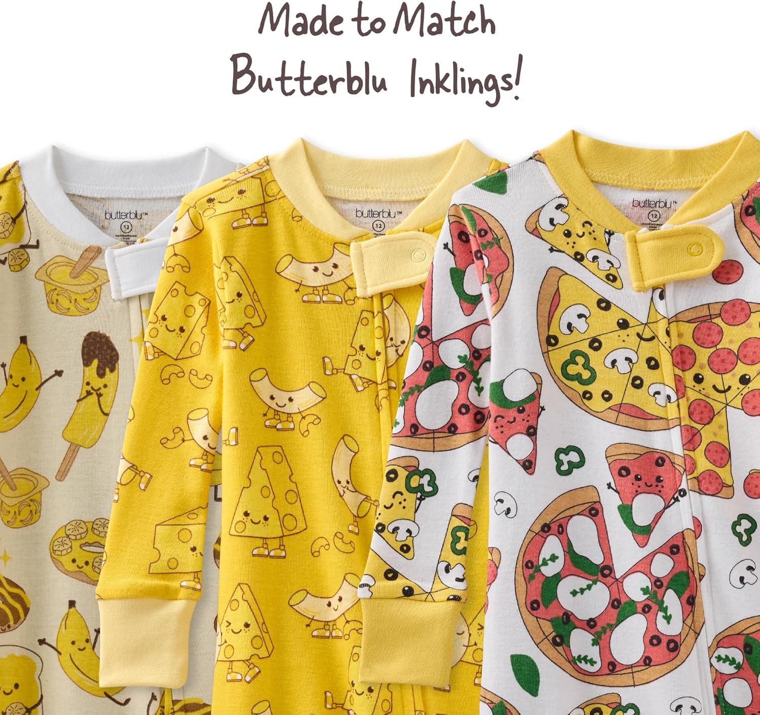imageBaby Boys Cruz Snugfit Footed Pajamas 100 Organic Cotton Zip Front Sleeper Pjs WGrippers for Baby BoysPeeling Good