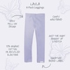 Butterblu Layla – Leggings, 4 Pack Organic Cotton Pants for Girls(Frost Flutter)