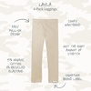Butterblu Layla – Leggings, 4 Pack Organic Cotton Pants for Girls(Seafoam Camo)