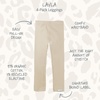 Butterblu Layla – Leggings, 4 Pack Organic Cotton Pants for Girls(Natural Snow Leopard)
