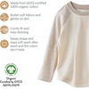 Butterblu Rookie 3-Pack 100% Organic Cotton Long Sleeve Baseball T-Shirt(Natural)